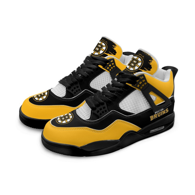 Women's Boston Bruins Running weapon Air Jordan 4 Shoes 001